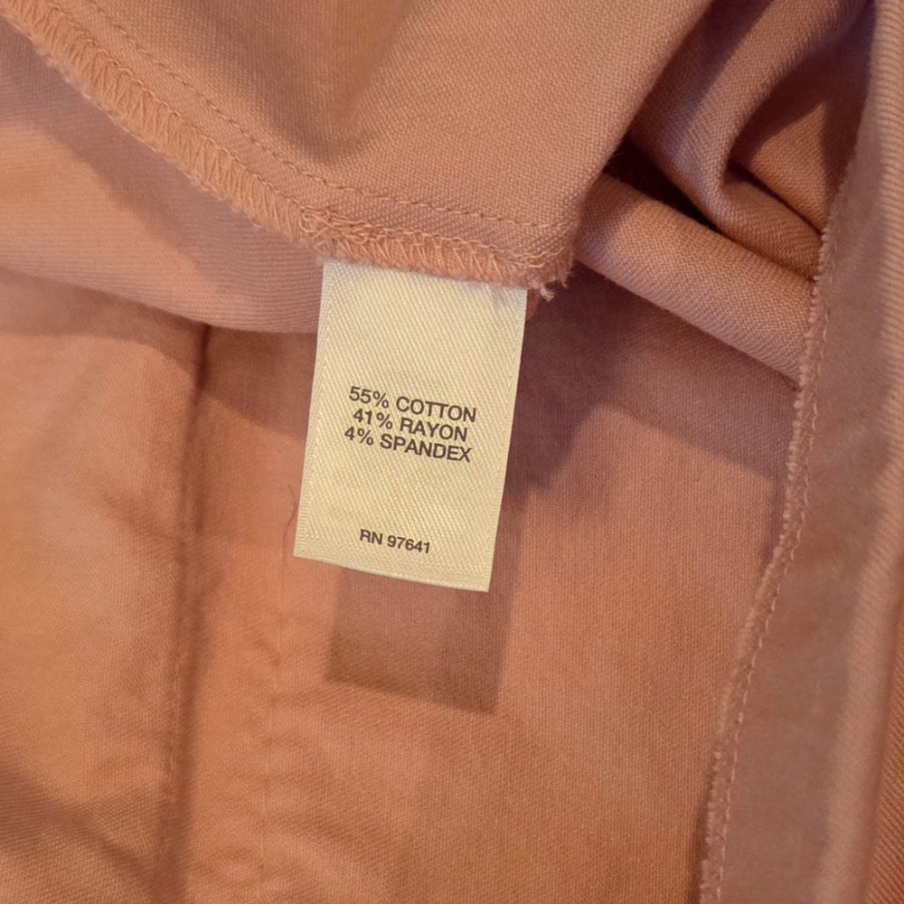 J. Jill Pink Pull on Pants Size 10 Premium bistretch Crop Length - Picture 10 of 11